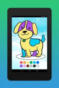 Coloriage pour les enfants: Colorie le chien Screen Shot 13
