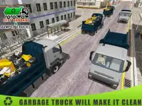 Recolha de lixo caminhão de lixo de condução 3D Screen Shot 8