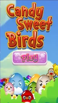 Candy Sweet Birds 3 : Match-3 Screen Shot 1