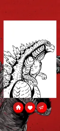 Coloring Godzilla : King of the Monsters Screen Shot 5