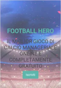 Football Hero - Gioco calcio manageriale online Screen Shot 0