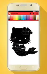 Coloring Book for kitty Screen Shot 0