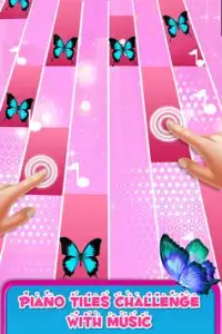 Pink Piano Butterfly Tiles 3 Screen Shot 0