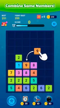 Merge Block: Number Merge Game Screen Shot 1