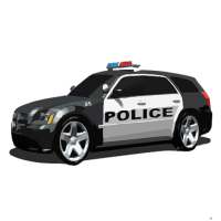 dirigindo um carro da polícia 3D