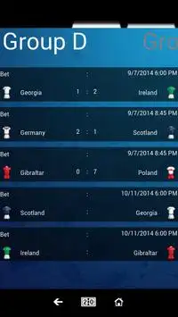 Euro 2016 Predictor free Screen Shot 4