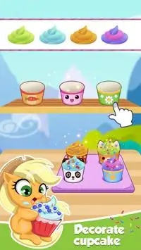 Cupcake for little pony Screen Shot 2