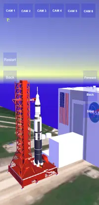 Saturn V Rocket 3D Simulation Screen Shot 0