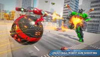 Red Ball Robot Games: Robot car Transform Screen Shot 0