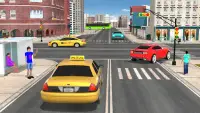 louco taxi 3d dirigindo jogos Screen Shot 1