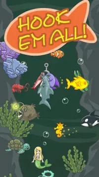 私の魚釣りにゃんこのゲーム-釣りゲーム Screen Shot 2