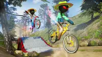 Stickman BMX Uphill Rider - Ciclo de acrobacias Screen Shot 2