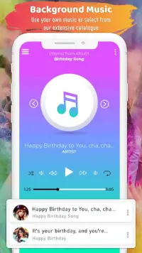 Birthday Video Maker with Song Screen Shot 2