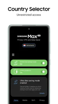 Samsung Max VPN & Data Saver Screen Shot 2