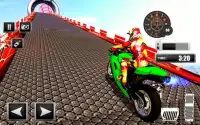 Fast Superhero Bike Stunt Racing Screen Shot 2