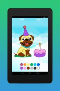 Coloriage pour les enfants: Colorie le chien Screen Shot 11