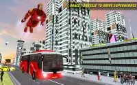 City Bus Driving: Superheroes Transport Simulator Screen Shot 5