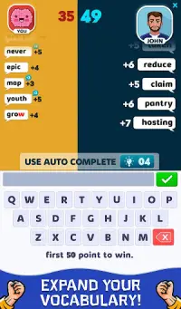 Word Battle - Word Wars Game Screen Shot 1