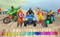 Impossible Mega Ramp Superheros Stunt Racing Sim Screen Shot 5