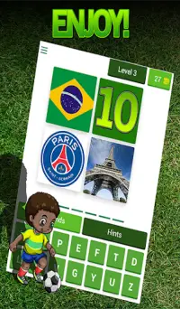 4 Pics 1 Footballer Quiz– Soccer Player Trivia Screen Shot 3