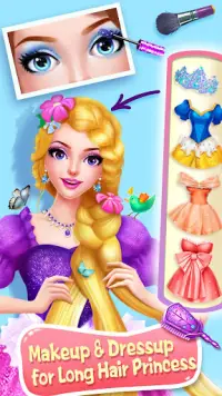 Long Hair Princess Salon Games Screen Shot 4