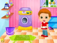 Little Kid Washing Clothes Screen Shot 2