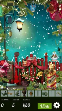 Hidden Object - Holly Jolly Xmas Screen Shot 0