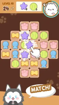 My Pet Cafe - Cute & Adorable Match 3 Puzzle Screen Shot 1
