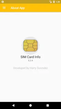 SIM Card Info Screen Shot 5