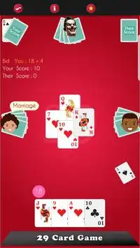29 Card Game Screen Shot 0
