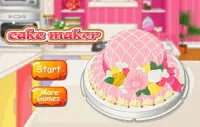 Kuchen-Spiele Mädchen Kochen Screen Shot 0