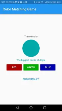 Color Matching Game - Flutter Simple App Screen Shot 1
