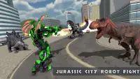 التنين روبوت تحويل لعبة - ديناصور العالم في القتال Screen Shot 9