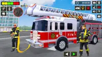 US Firefighter Truck Games 3D Screen Shot 0