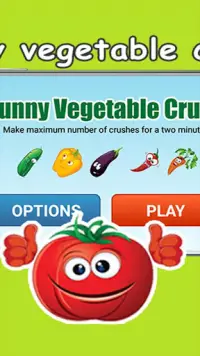 vegetable crush game Screen Shot 1