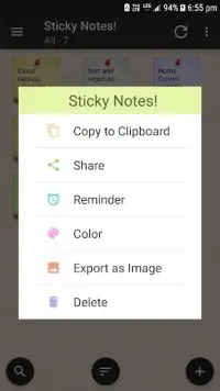 Sticky Notes ! Screen Shot 2