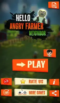 Hello Angry Farmer Neighbor - Rat a Tat Game Screen Shot 0