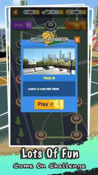 Shooting Basketball-Street Sim Dunk Master Game Screen Shot 3