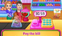 Supermarket Shopping Cashier - Fun Kids Girl Games Screen Shot 2
