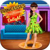 Princesas girassol prazer jogos vestir meninas