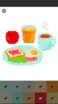 Food Cartoon Coloring Book - Color By Number Screen Shot 6