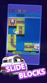 Fast Track -  slide puzzle : unblock the car Screen Shot 1