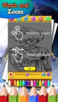 Cómo colorear Ball Dragon Goku para los fanáticos Screen Shot 3
