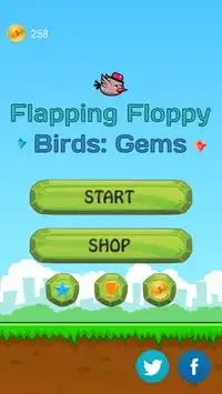 Flapping Floppy Birds: Gems Screen Shot 0