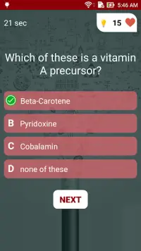 Biochemistry Test Quiz Screen Shot 3