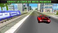 Coche vs tren simulador de carreras real Screen Shot 4