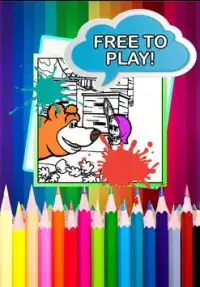 Jogo coloração para Bear Masha Screen Shot 0