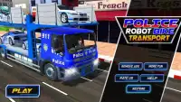 Police Robot Bike Truck Sim Screen Shot 0