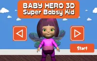 طفل بطل 3D - سوبر Babsy كيد Screen Shot 13