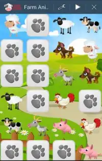 Matching Game Farm Animals Screen Shot 4